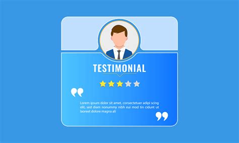 Template For Real Time Online Business Testimonial And Star Rating For ...