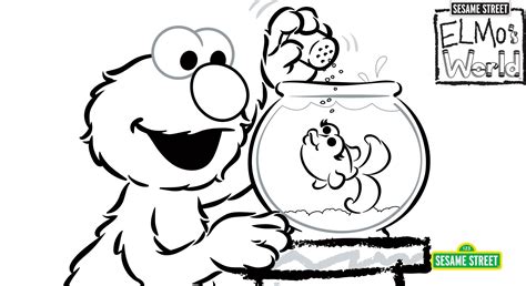 Elmo's World Coloring Page Printable | Sesame Street | PBS LearningMedia