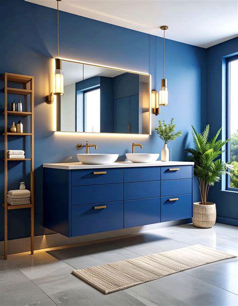 24 Blue Bathroom Vanity Ideas for Chic Vanity Setups - Too Much Time