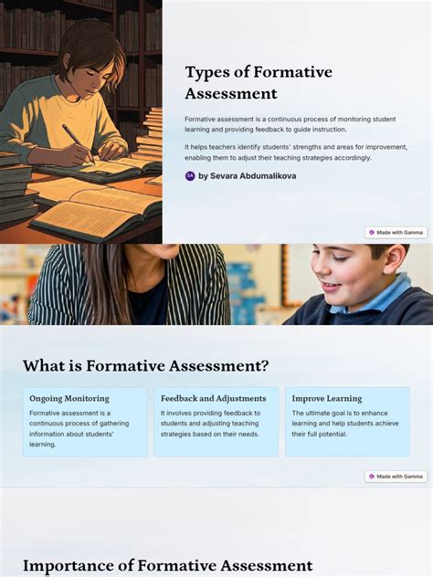 Image result for Types of Formative Assessment