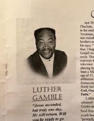 Luther Pressley Gamble - 2022 - Rutledge & Bigham Mortuary Inc.