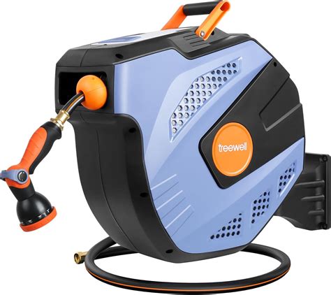 Amazon.com : GARDENA (08040) Retractable Garden Hose Reel 50' ft, Wall ...