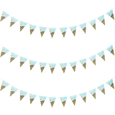 Buy 3 Pack Construction Theme Party Banner Garland for Kids Birthday ...