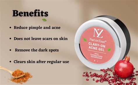 NaturZest Rapid Clear - Acne Spot dots Treatment Gel 100% Natural Clary ...