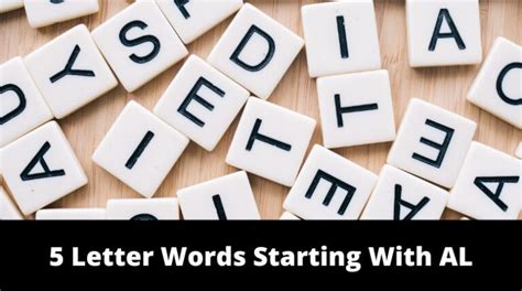 5 Letter Words Starting With AL - MrGuider