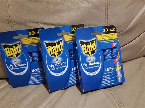 30 Raid Fly Ribbon Glue Trap For Bugs Flying Insects Flies (3 boxes of ...