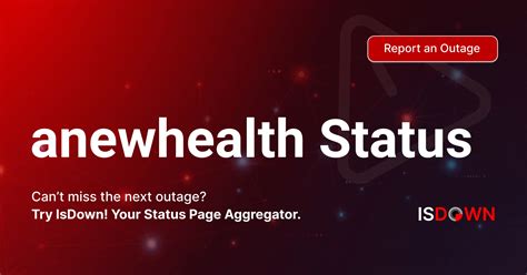Is anewhealth Down? Check current status and user reports | IsDown