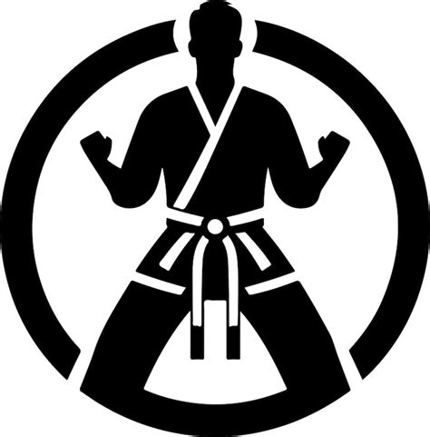 Karate logo black white Images - Free Download on Freepik