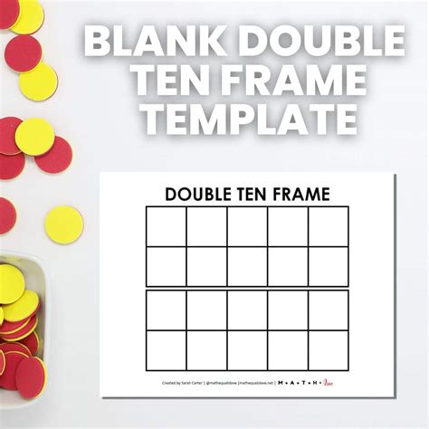FREE Ten Frame Matching Cards (Printable PDF)