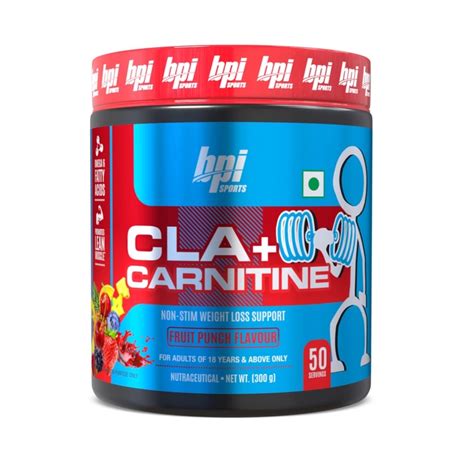BPI Cla+Carnitine 300g, 50 Servings - Boost Your Workout