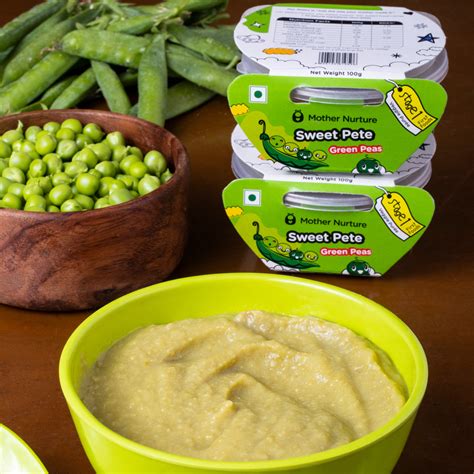 Sweet Pete -100% Sweet Green Peas Puree - Stage 1 – Mother Nurture