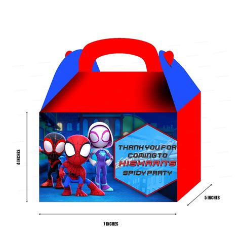 PSI Spidey and his Amazing Friends Theme Goodie Return Gift Boxes ...