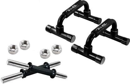 WILLAGE Fitness Combo of Dumbbell Rod / Dumbbell Bar with Pushup Bar ...