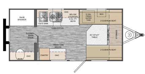 Camper Trailer Floor Plans