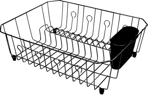 Rubbermaid Antimicrobial Dish Drainer, Large, Black India | Ubuy