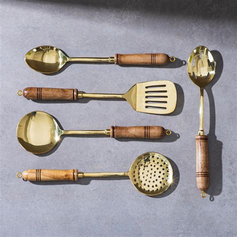 Buy P-TAL Set of Brass ladles | Karchi/Golchi for Dinnerware and ...