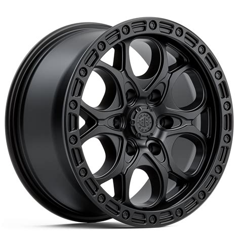 BLACK ROCK BOLT SATIN BLACK 17X8.5 5X139.7 WHEEL ONLY - CNC Wheels