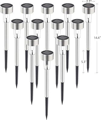 SUNNEST Solar Lights Outdoor, 16Pack Solar Pathway Lights Outdoor ...