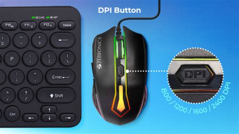 ZEBRONICS Sniper Wired Ambidextrous Optical Gaming Mouse High Precision ...