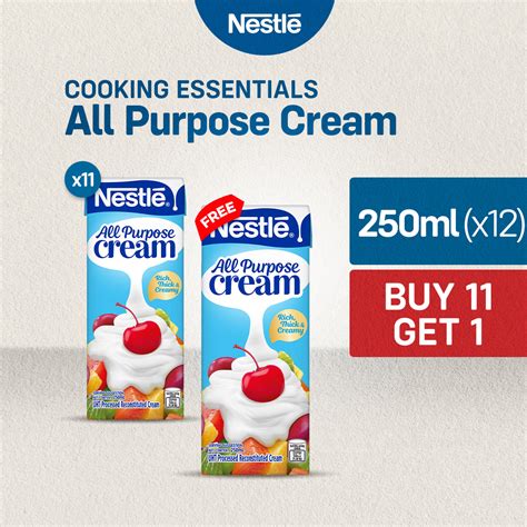 Buy 11 Nestle All Purpose Cream 250ml Get 1 FREE Nestle All Purpose Cr