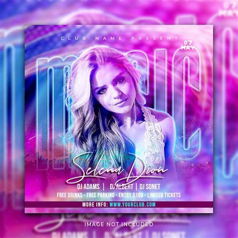 Music social media post and instagram banner promotion template premium ...