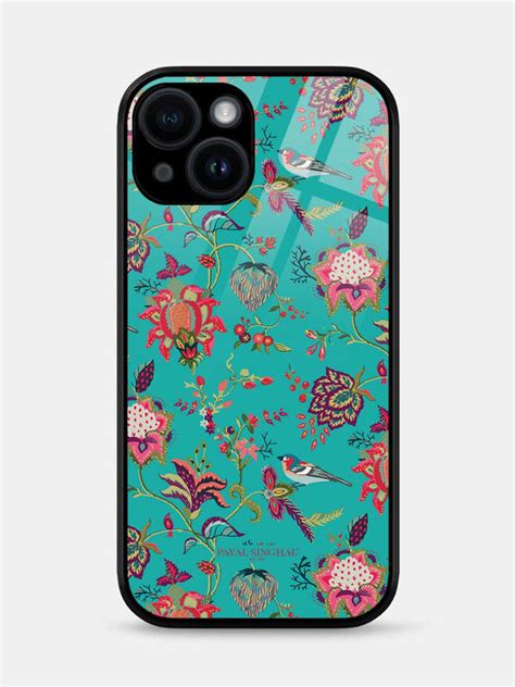 Payal Singhal Chidiya Teal - iPhone 13 Mini Glass Cover - Buy Online in ...