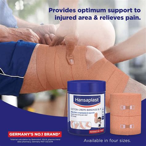 Buy HANSAPLAST CREPE BANDAGE 6 CM X 400 CM Online & Get Upto 60% OFF at ...