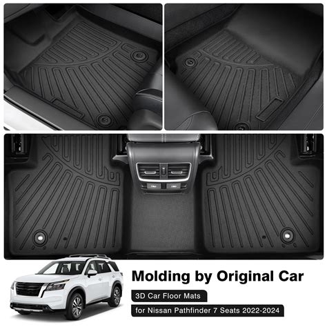 Snapklik.com : Floor Mats For 2023-2024 2025 Nissan Pathfinder 7 Seats ...
