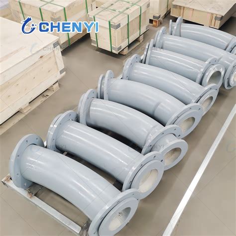 for Slurry Conveying Use Alumina Ceramic Lined Steel Pipes Bends Elbows ...