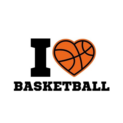 Free I Love Basketball With Heart Shaped Ball SVG, PNG, JPG, PDF Files ...