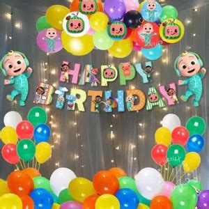 Flipkart.com | FrillX Solid Cocomelon Theme Party Decoration Items ...