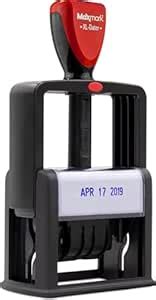 ZIGEL Heavy Duty Style Self Inking Date Stamp, Professional Large Date ...
