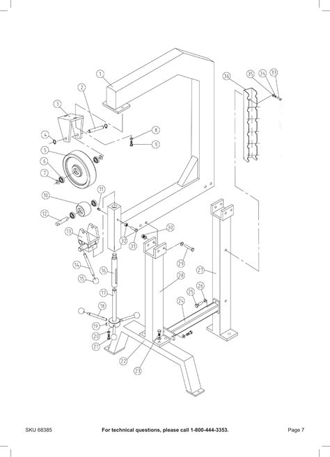 Harbor Freight English Wheel Kit With Stand Product Manual