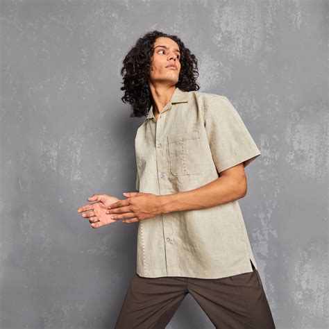 LACED UP LINEN SHIRT - DUSTY BONE – Warping Theories