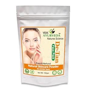 VEDICAYURVEDA D-Tan Face Pack Instant Glow: Erase Tan Lines with Our ...