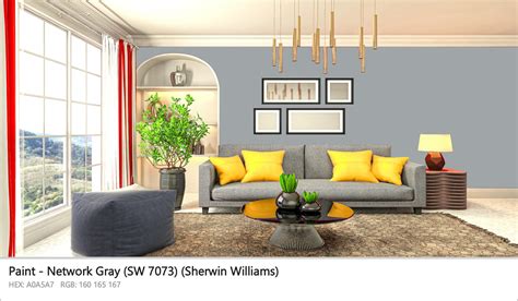 Sherwin Williams Network Gray (SW 7073) Paint color codes, similar ...