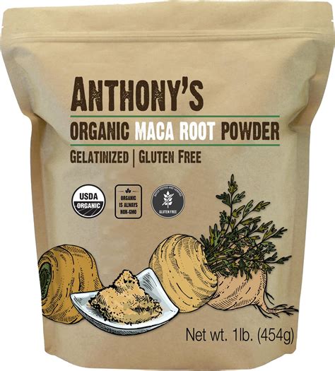 Amazon.com: Organic Peruvian Maca Root Powder, 3lbs – Easily Digested Gelatinized Form – Herbal ...