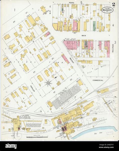 Map of mound city hi-res stock photography and images - Alamy