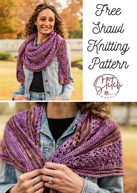 Modified Butterfly Knit Shawl Free Knitting Pattern — Stitch & Hustle
