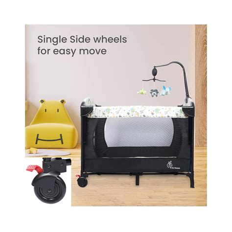 R for Rabbit Hide and Seek Plus Baby Cot Black - Cureka