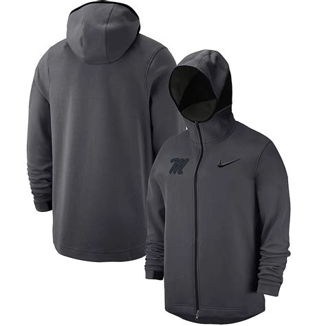 Nike Ole Miss Rebels Tonal Showtime Full-Zip Hoodie Jacket | Academy