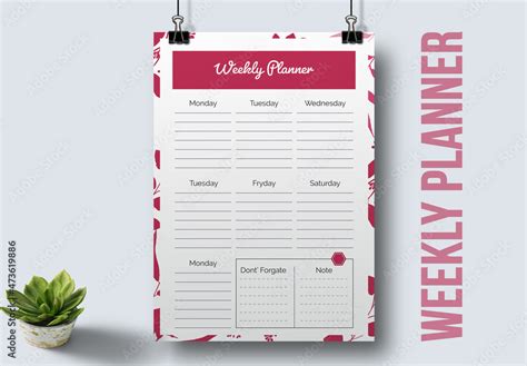 Schedule Planner Layout 的图像结果