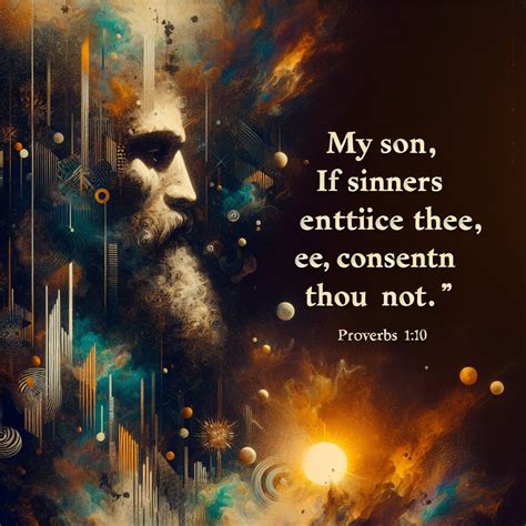 What does Proverbs 1:10 mean? | Bible Art