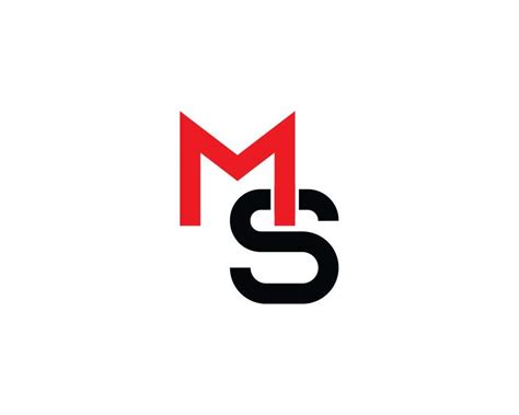 Creative MS Logo Icon Design Stock Vector - Illustration of white, blue ...