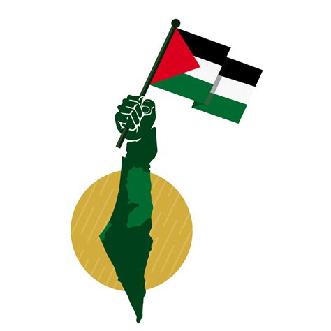 Palestine drapeau dans main 24750513 PNG