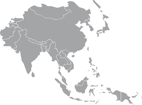 Asia Map, Geography, Countries, Travel, Regions PNG