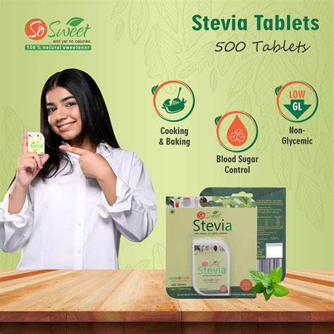 Sugar Free Stevia Tablets | 600 Tablets | So Sweet