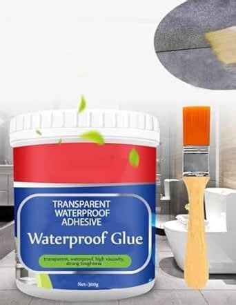 Waterproof Adhesive Glue, 300gm, with Brush, Transparent, for Roof ...