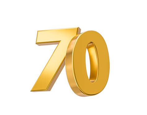 70 percent off on sale. Gold percent isolated 70th Anniversary ...