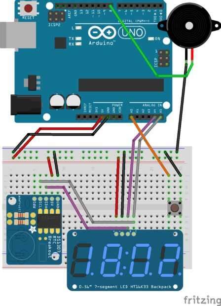 Image result for Pantalla Reloj Arduino